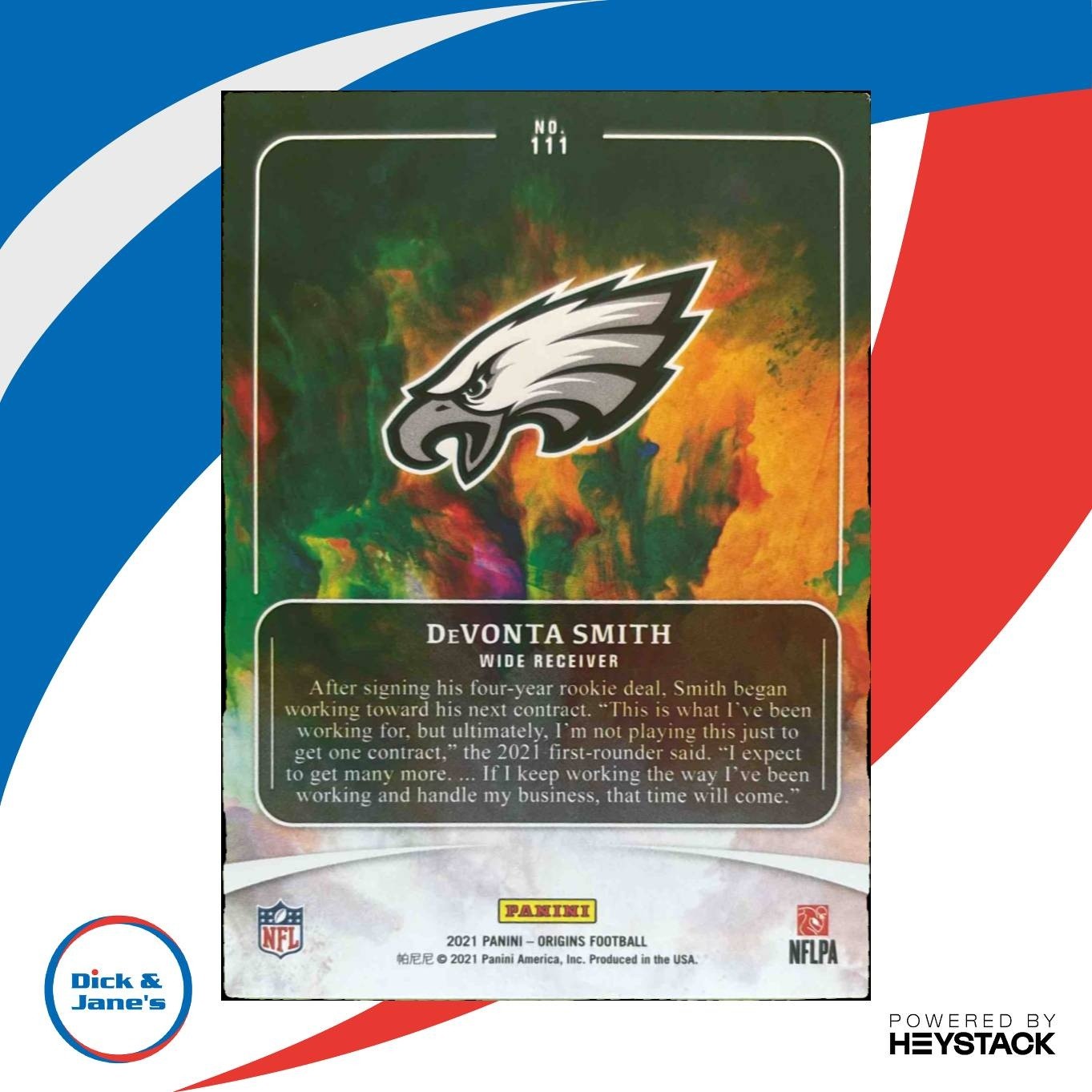 2021 Panini Origins DeVonta Smith #111 RC Philadelphia Eagles - Sports Cards