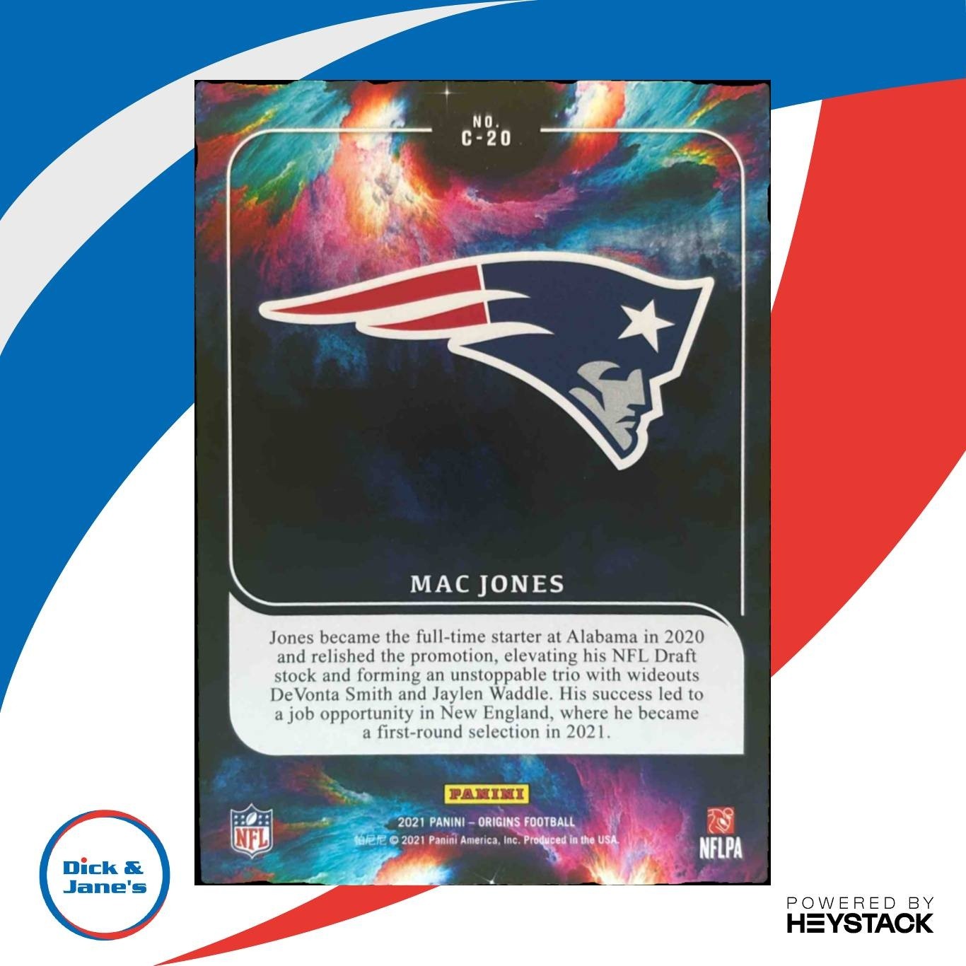 2021 Panini Origins Mac Jones Catapults #C-20 RC New England Patriots - Sports Cards