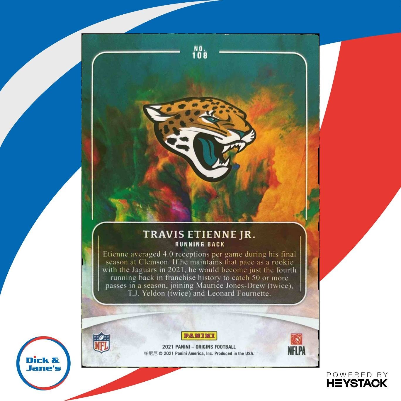 2021 Panini Origins Travis Etienne Jr. #108 RC Jacksonville Jaguars - Sports Cards