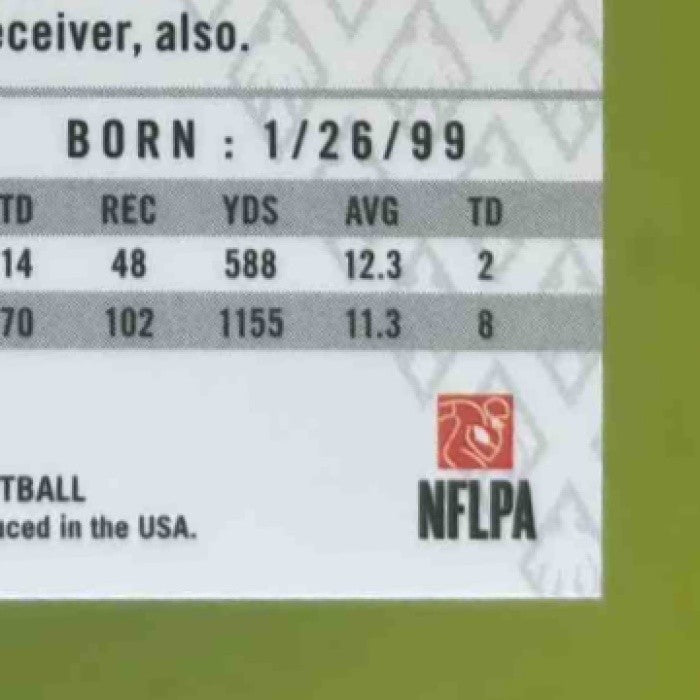 2021 Panini Phoenix Travis Etienne Jr. Green Lazer /25