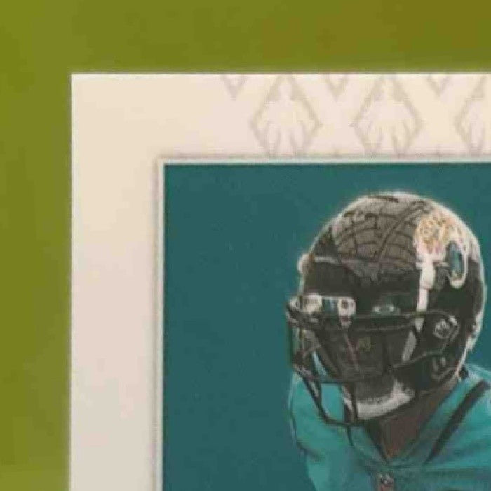 2021 Panini Phoenix Travis Etienne Jr. Green Lazer /25 #112 RC Jaguars - Sports Cards