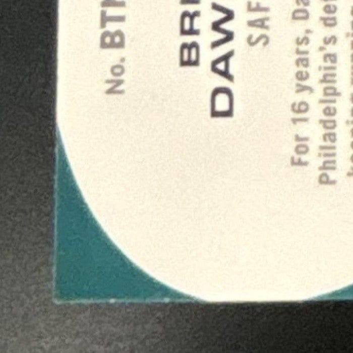 2021 Panini Playoff Brian Dawkins Behind the Numbers Philadelphia Eagles - Sports Cards