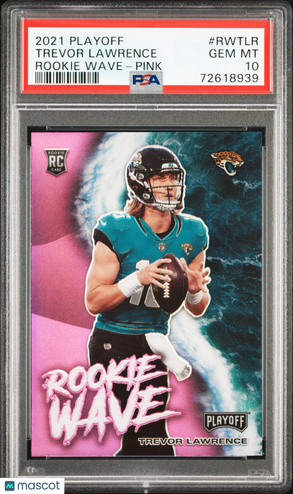 2021 Panini Playoff Rookie Wave Trevor Lawrence Pink #RWTLR PSA 10 - Graded Sports Cards