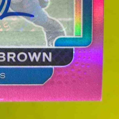 2021 Panini Prizm Amon-Ra St. Brown Rookie Auto Pink #358 RC Detroit Lions - Sports Cards