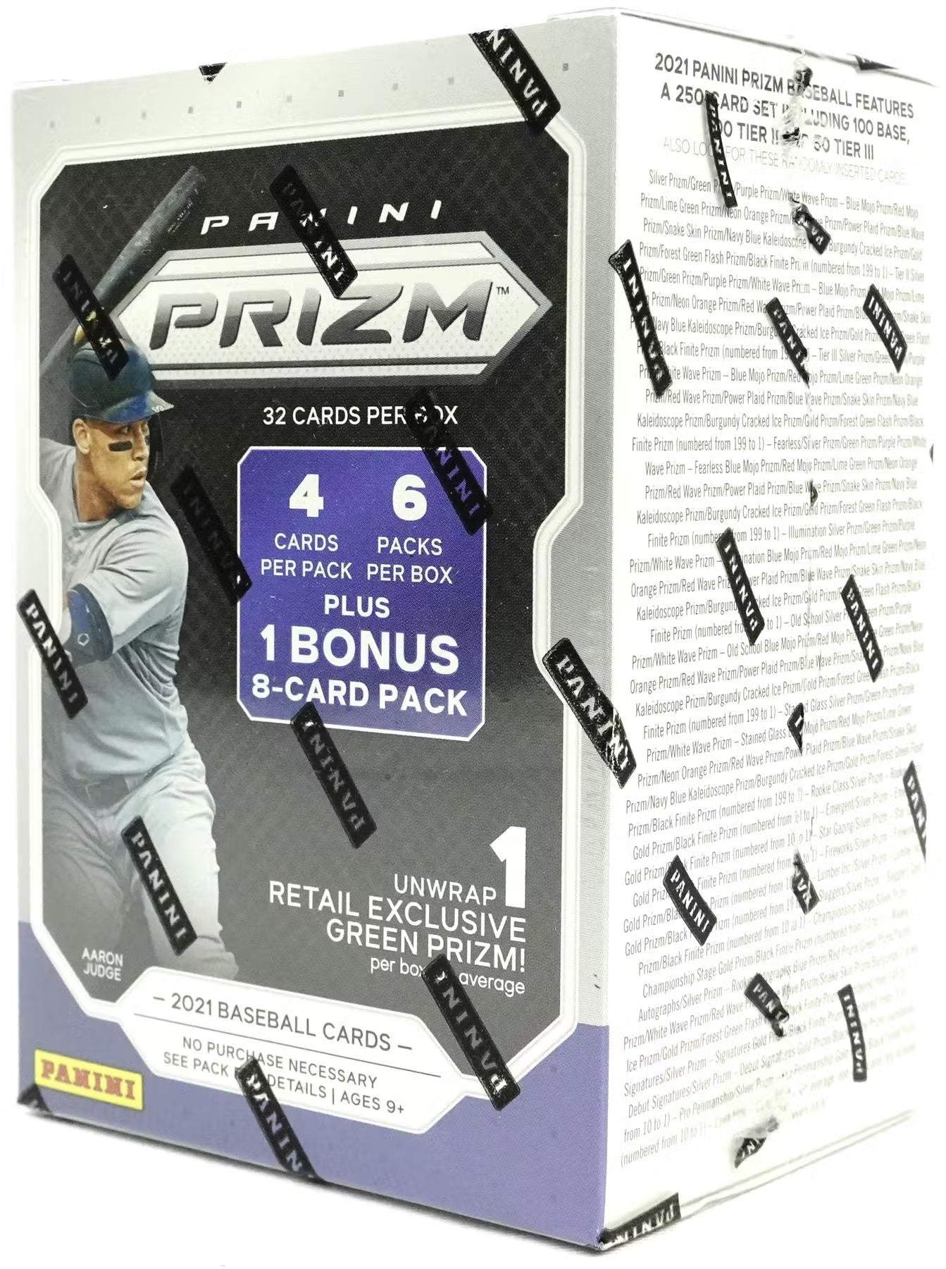 2021 Panini Prizm Baseball 7-Pack Blaster Box (Green Prizms) - MLB Blaster Box