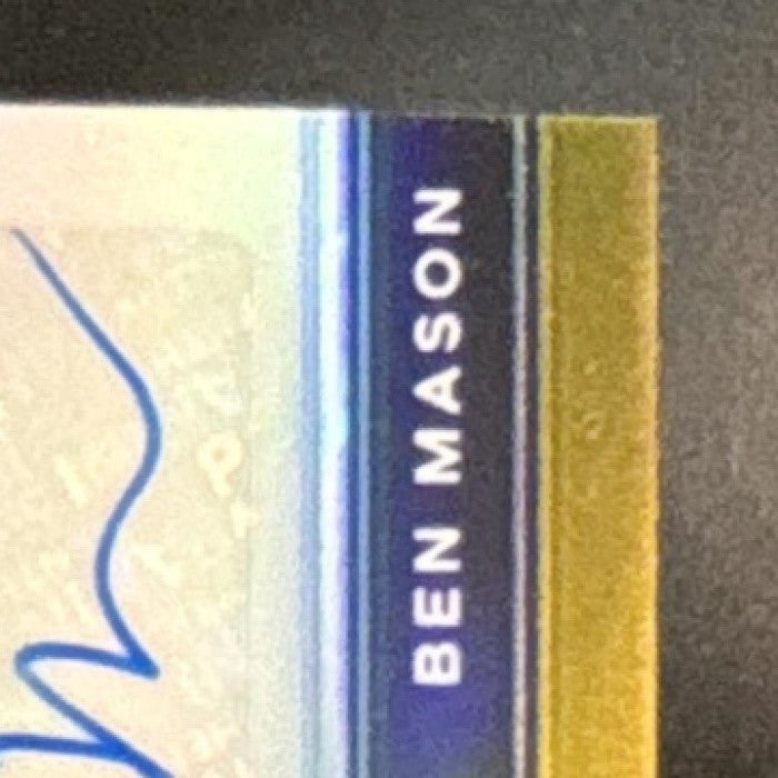 2021 Panini Prizm Draft Picks Collegiate Ben Mason Auto Gold /10 RC Wolverines - Sports Cards