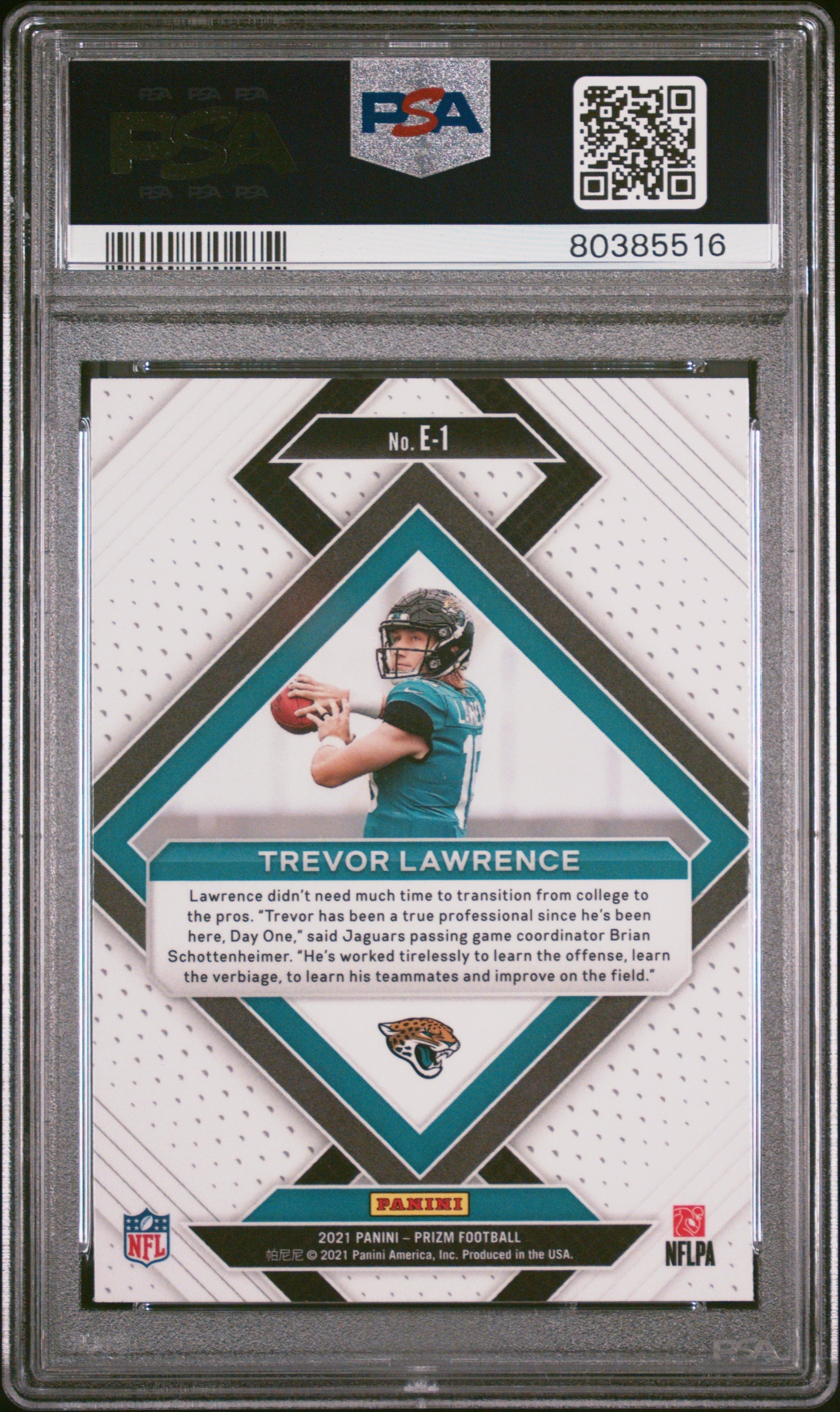 2021 Panini Prizm Emergent Trevor Lawrence Rookie PSA 10 Jacksonville Jaguars - Graded Sports Cards