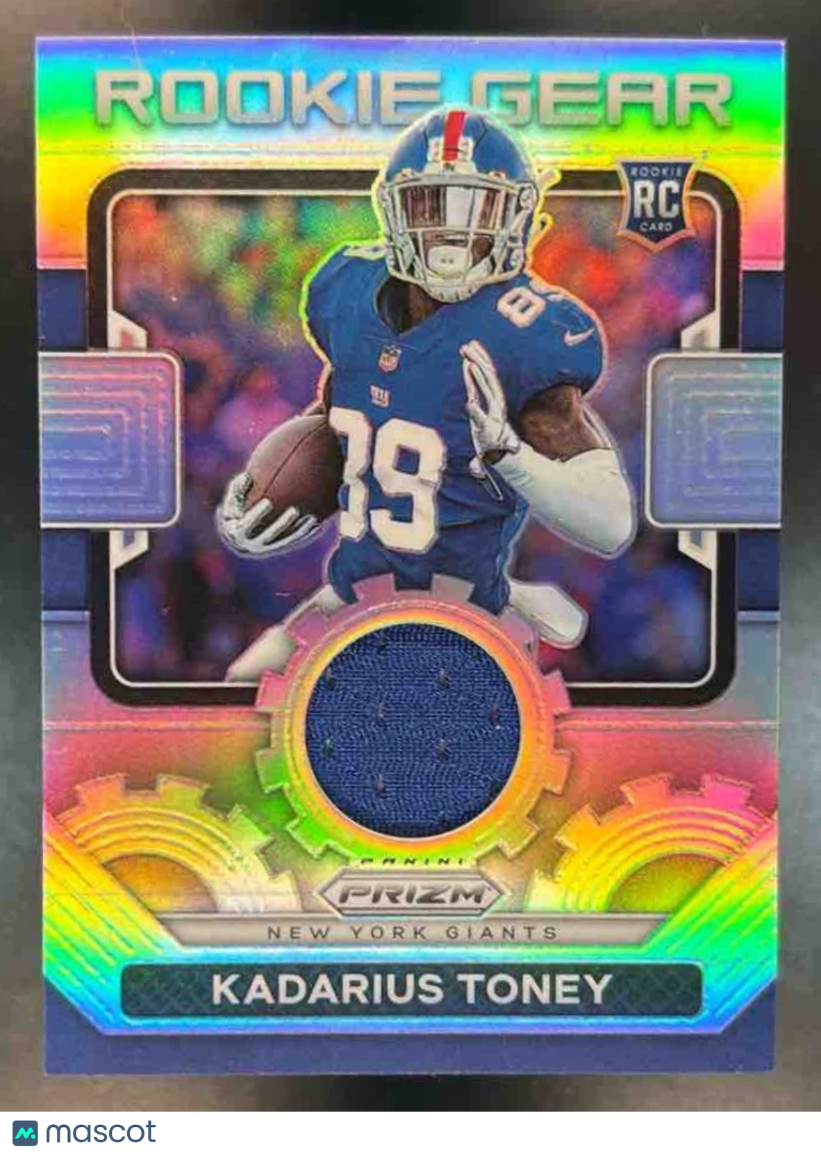 2021 Panini Prizm Kadarius Toney Rookie Gear #RG-12 MEM RC New York Giants - Sports Cards