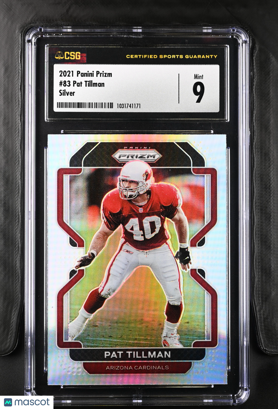 2021 Panini Prizm Pat Tillman Silver #83 CGC 9 MINT Arizona Cardinals - Graded Sports Cards