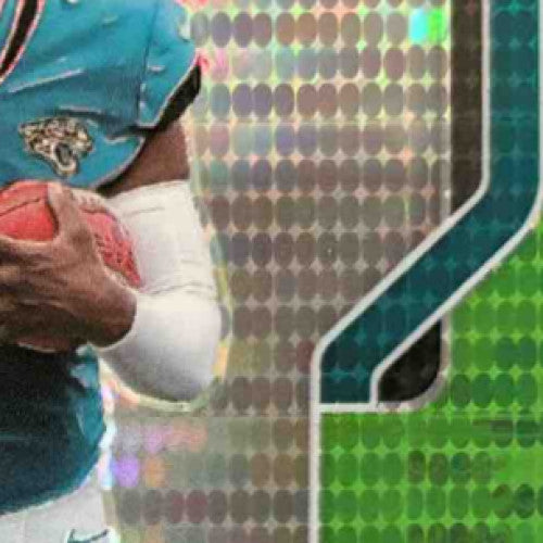 2021 Panini Prizm Travis Etienne Jr. Neon Green Pulsar #344 RC Jaguars - Sports Cards