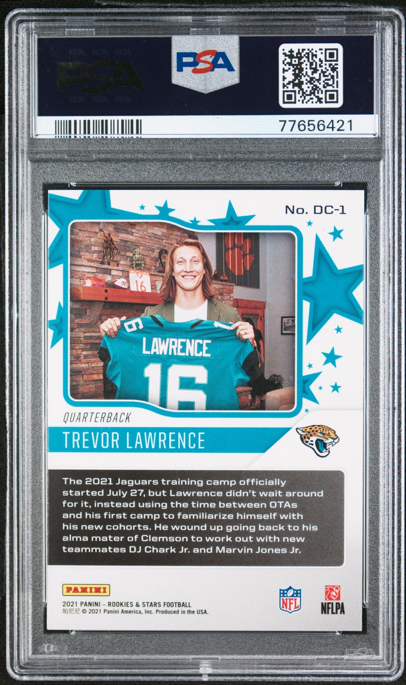 2021 Panini Rookies & Stars Draft Class Trevor Lawrence #DC-1 PSA 10 - Graded Sports Cards