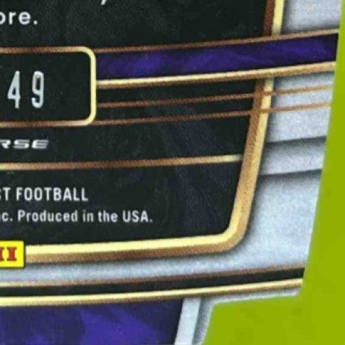 2021 Panini Select Justin Jefferson Orange Prizm Die Cut 13/249 #23 Vikings - Sports Cards