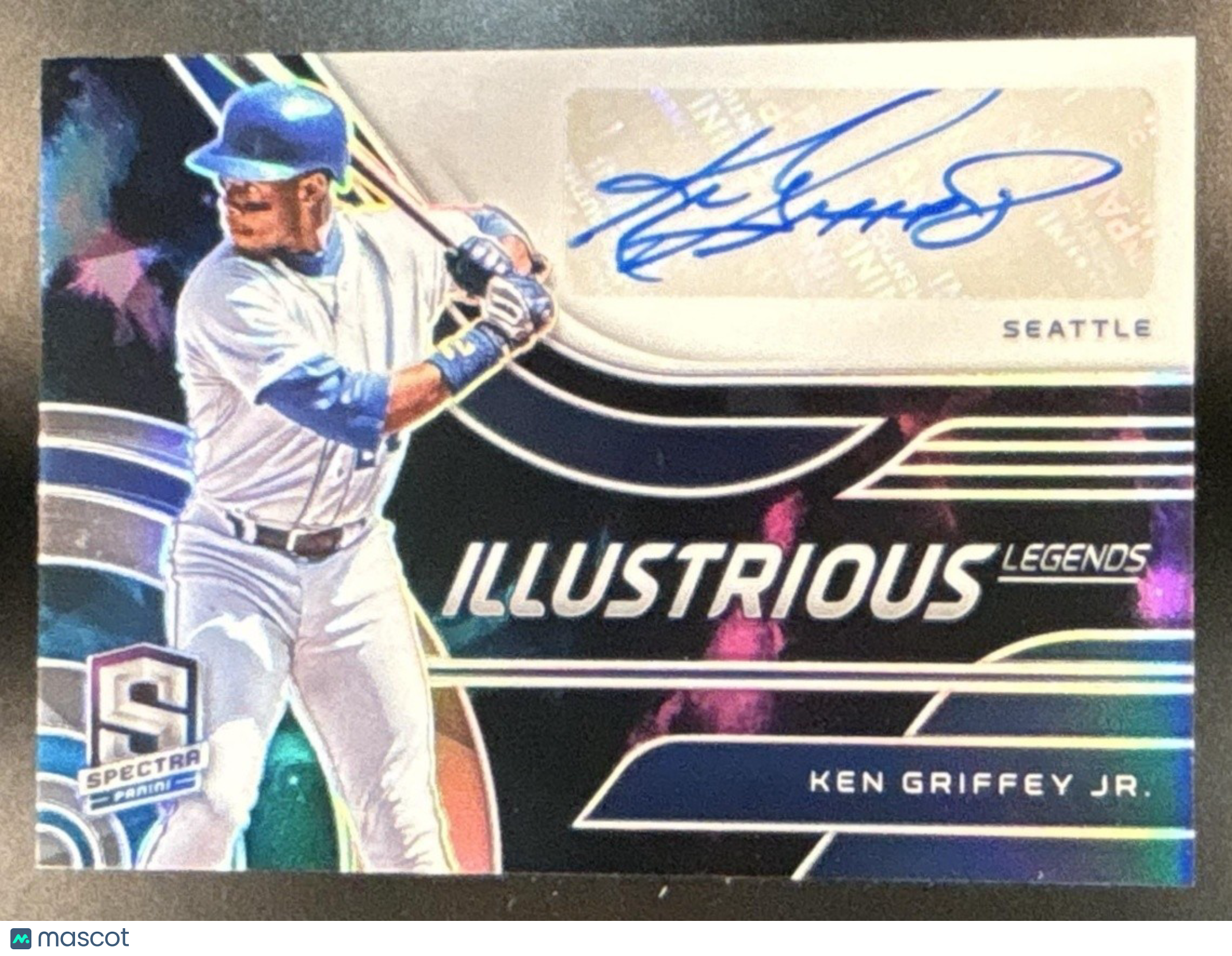2021 Panini Spectra Ken Griffey Jr. Illustrious Legends Auto Psychedelic 1/1 - Sports Cards