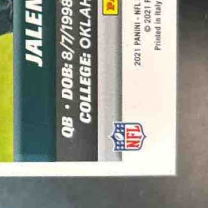 2021 Panini Sticker & Card Collection Jalen Hurts Cards Blue /299 Eagles - Sports Cards
