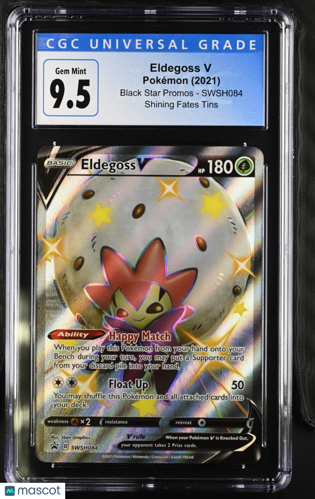 2021 Pokemon Black Star Promos Eldegoss V #SWSH084 CGC 9.5 MINT - Graded TCG/CCG