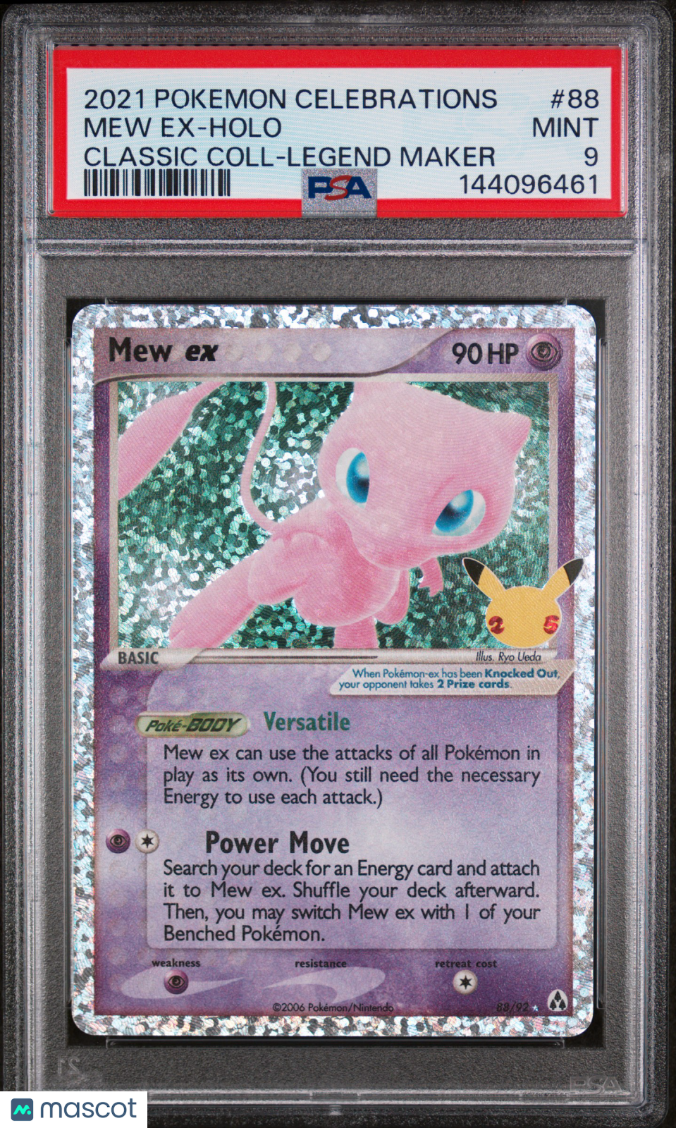 2021 Pokemon Celebrations Classic Collection Mew EX #88 Holo PSA 9 MINT - Graded TCG/CCG