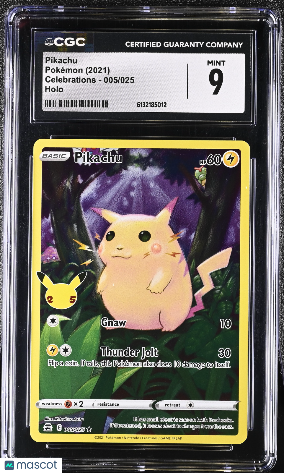 2021 Pokemon Celebrations Pikachu #005/025 CGC 9 MINT - Graded TCG/CCG