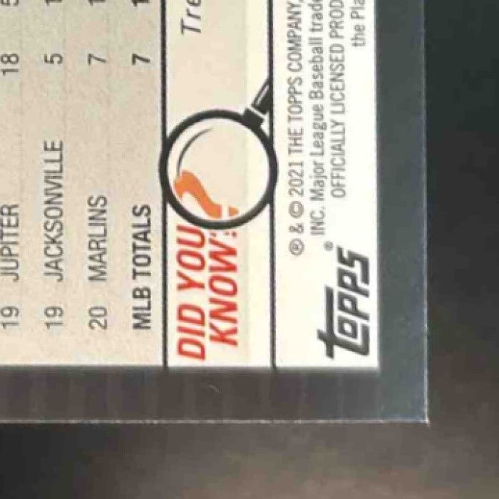 2021 Topps Big League Trevor Rogers Green Foil /75 #185 RC Miami Marlins - Sports Cards