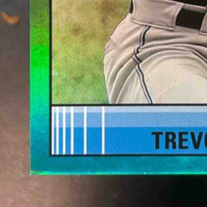 2021 Topps Big League Trevor Rogers Green Foil /75 #185 RC Miami Marlins - Sports Cards