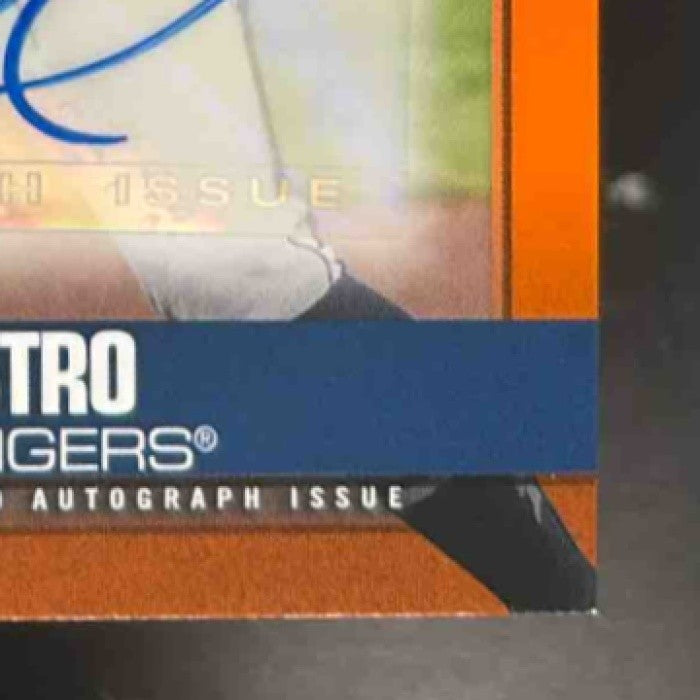 2021 Topps Big League Willi Castro Auto Electric Orange /99 Detroit Tigers - Sports Cards