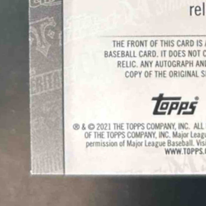 2021 Topps Cal Ripken Jr. Through the Years FASCIMILIE REPRINT - Sports Cards