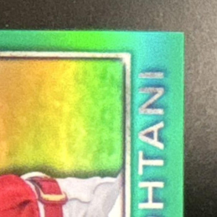 2021 Topps Chrome Ben Baller Shohei Ohtani 1986 Baseball Green /99 Angels - Sports Cards
