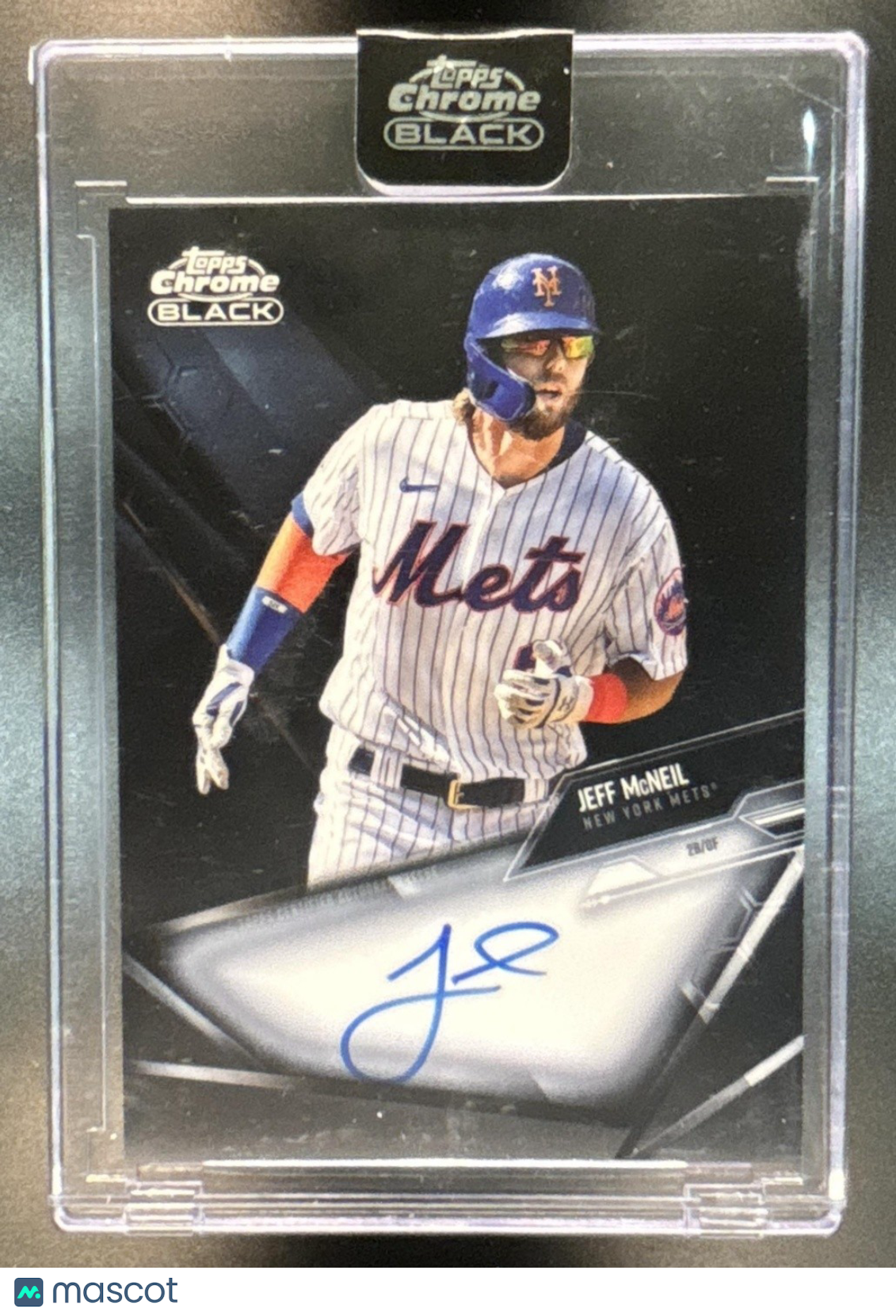 2021 Topps Chrome Black Jeff McNeil Auto CBA-JM New York Mets - Sports Cards
