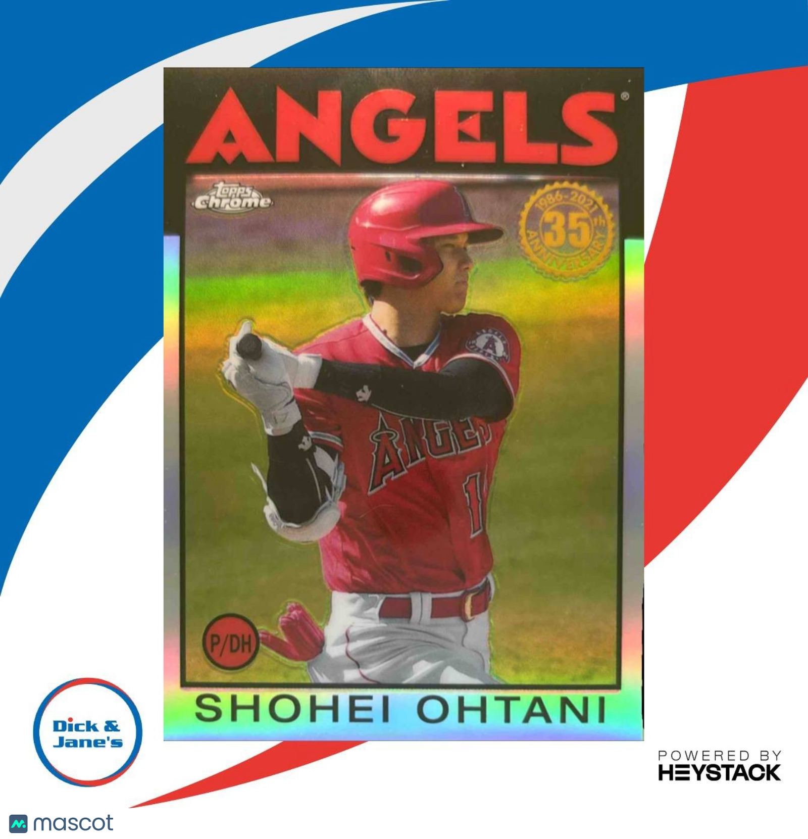 2021 Topps Chrome Shohei Ohtani 1986 Baseball #86BC-9 Los Angeles Angels - Sports Cards