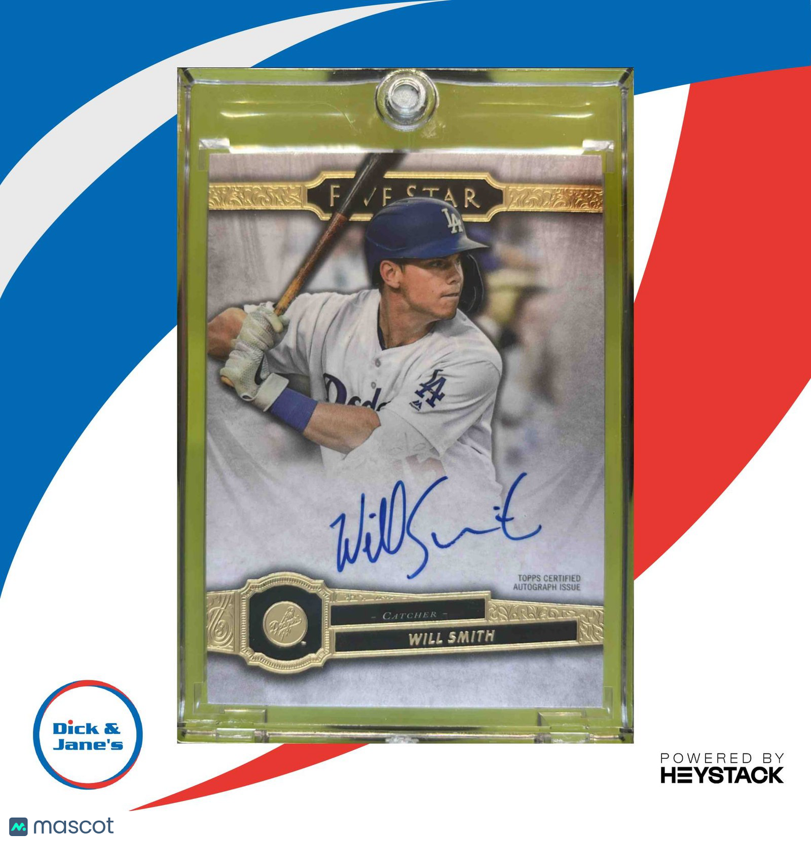 2021 Topps Five Star Will Smith #FSA-WSB Auto Los Angeles Dodgers - Sports Cards