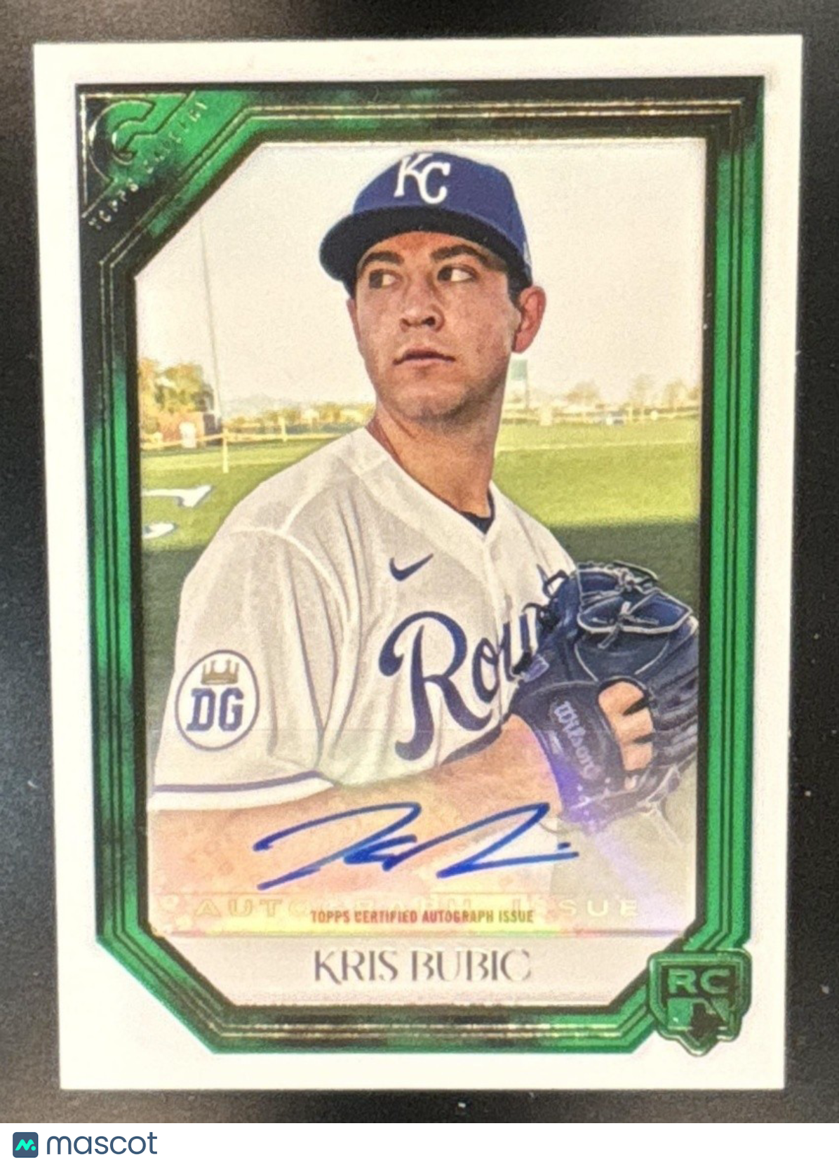2021 Topps Gallery Kris Bubic Rookies Auto Green /99 RC Kansas City Royals - Sports Cards