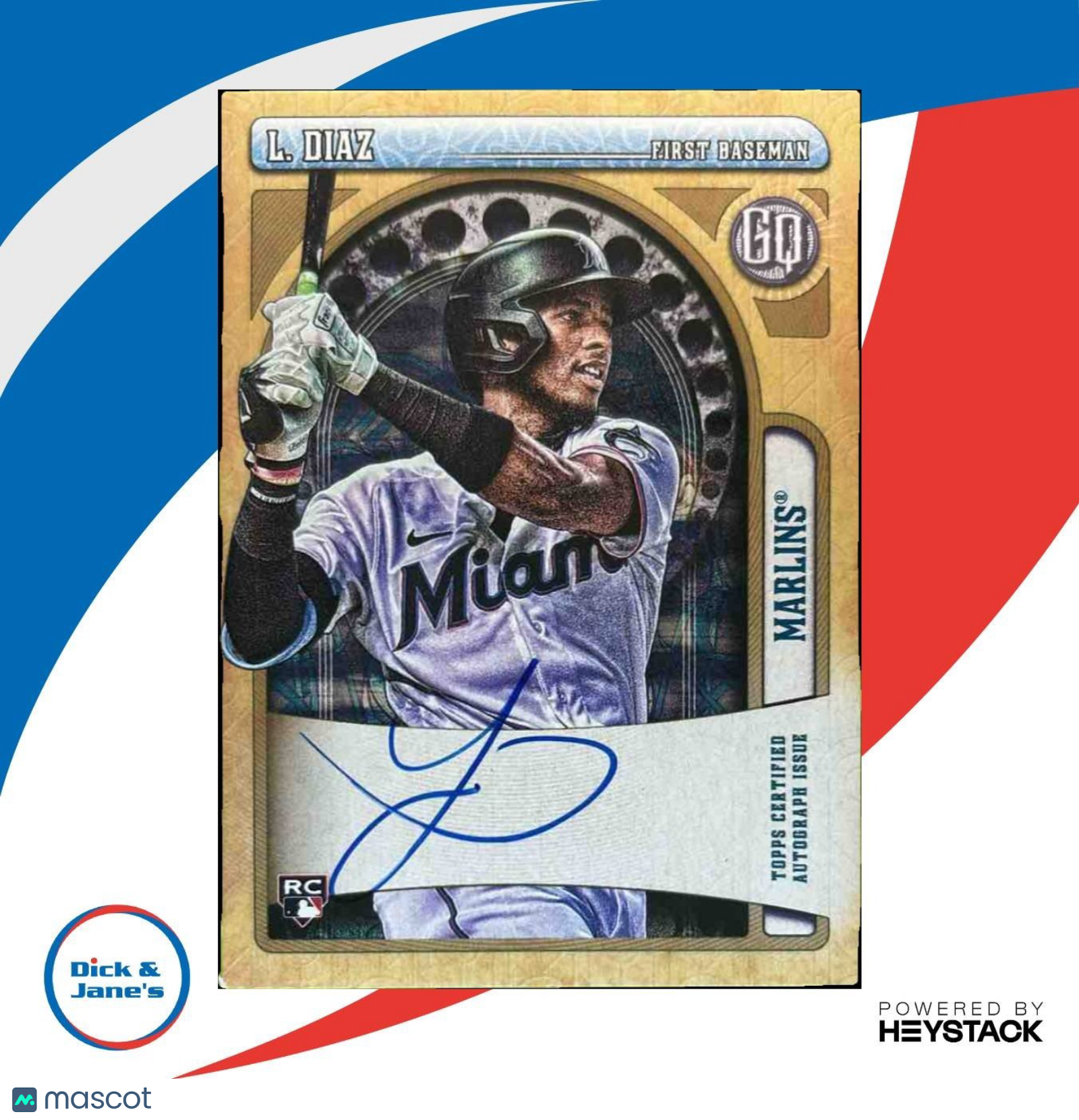 2021 Topps Gypsy Queen Lewin Diaz Auto #GQA-LD RC Miami Marlins - Sports Cards
