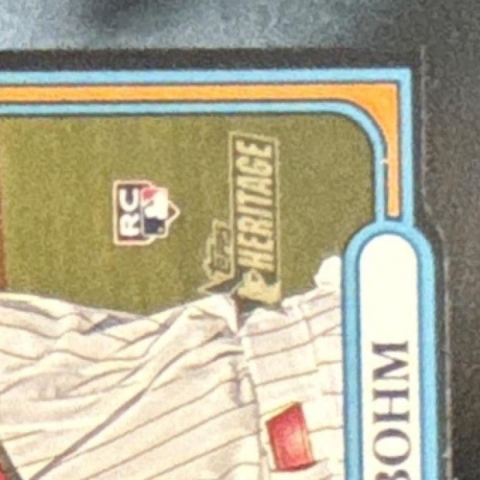 2021 Topps Heritage Alec Bohm 1972 Die Cuts #72DC-12 RC Philadelphia Phillies - Sports Cards