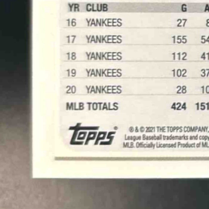 2021 Topps Japan Edition Aaron Judge Jade Green /75 #99 New York Yankees - Sports Cards