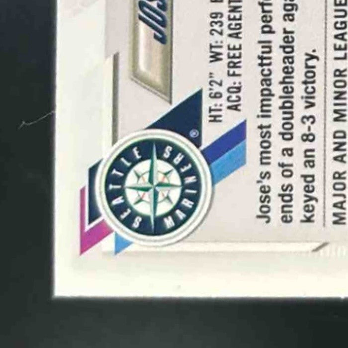 2021 Topps Jose Marmolejos Gold 1462/2021 #516 RC Seattle Mariners - Sports Cards