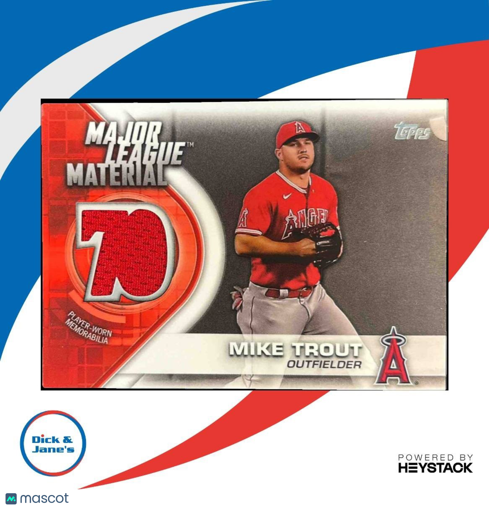 2021 Topps Mike Trout Major League Material Relics MEM Los Angeles Angels - Sports Cards