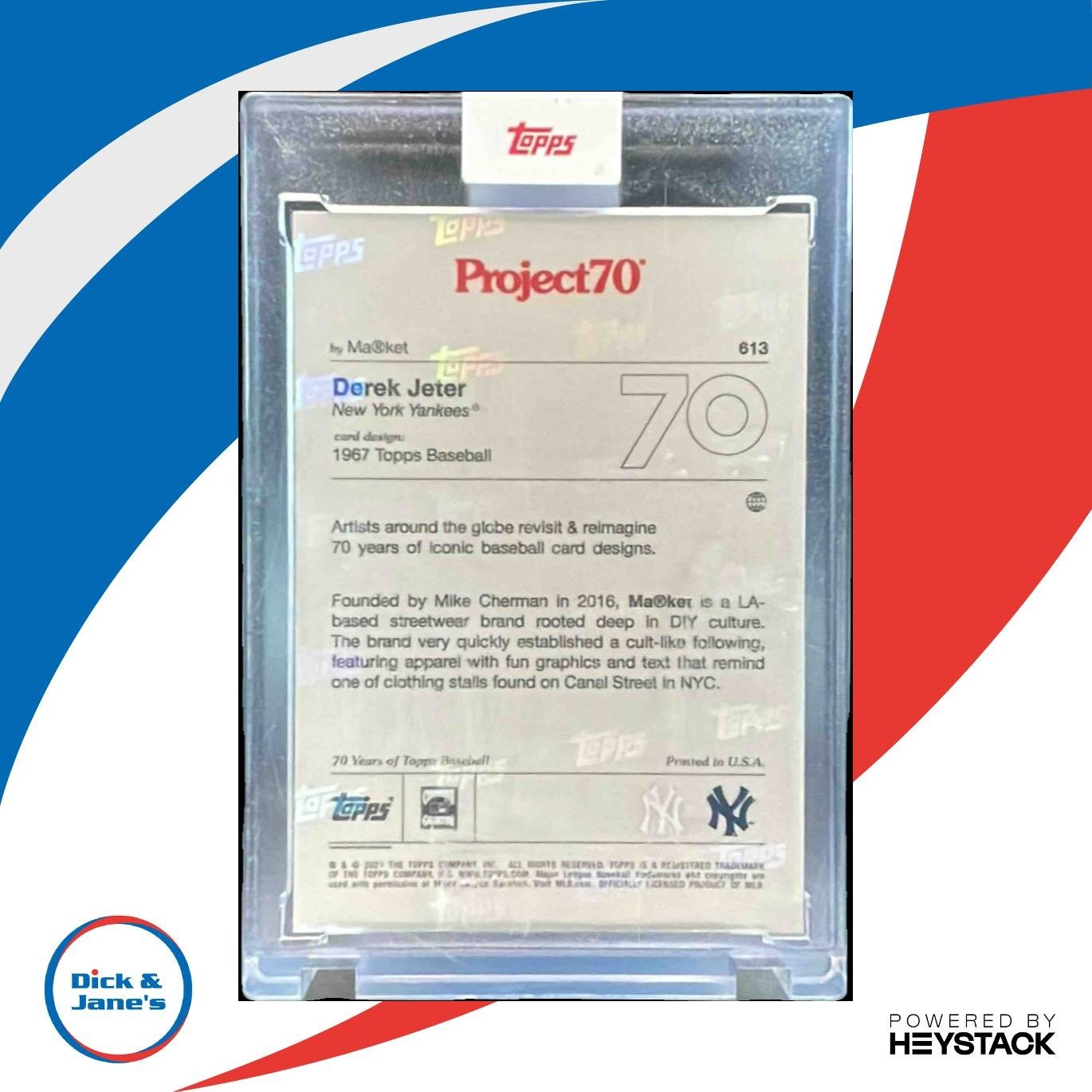 2021 Topps Project70 Derek Jeter #613 New York Yankees - Sports Cards