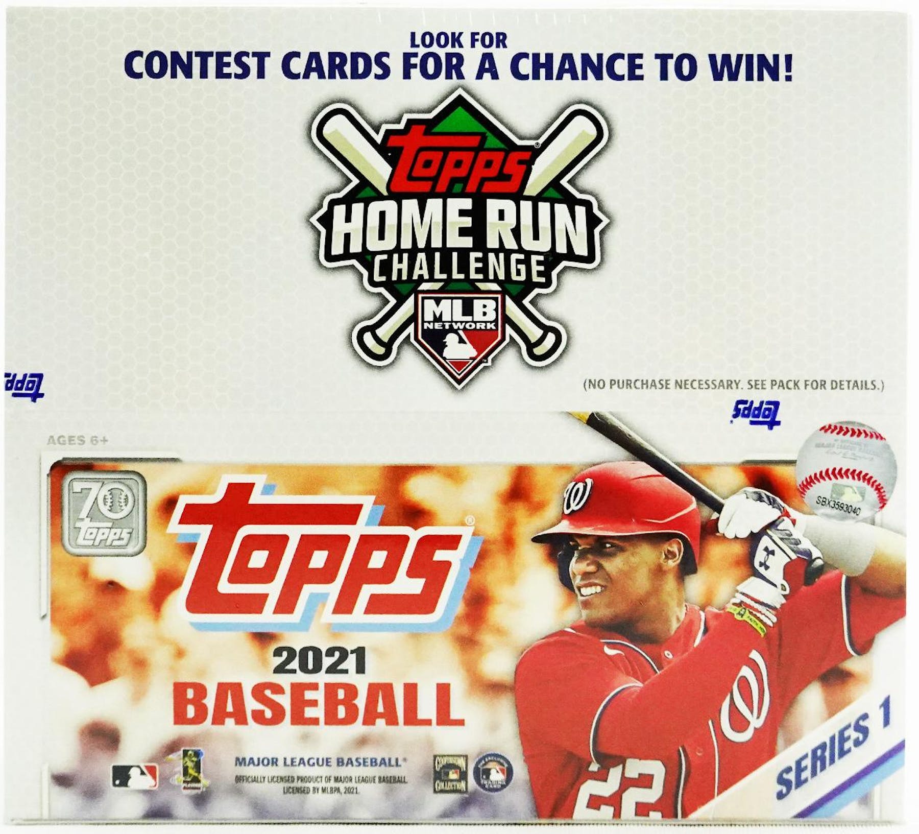 2021 Topps Series 1 Baseball 24-Pack Retail Box (24 Packs) - Sports Collectibles