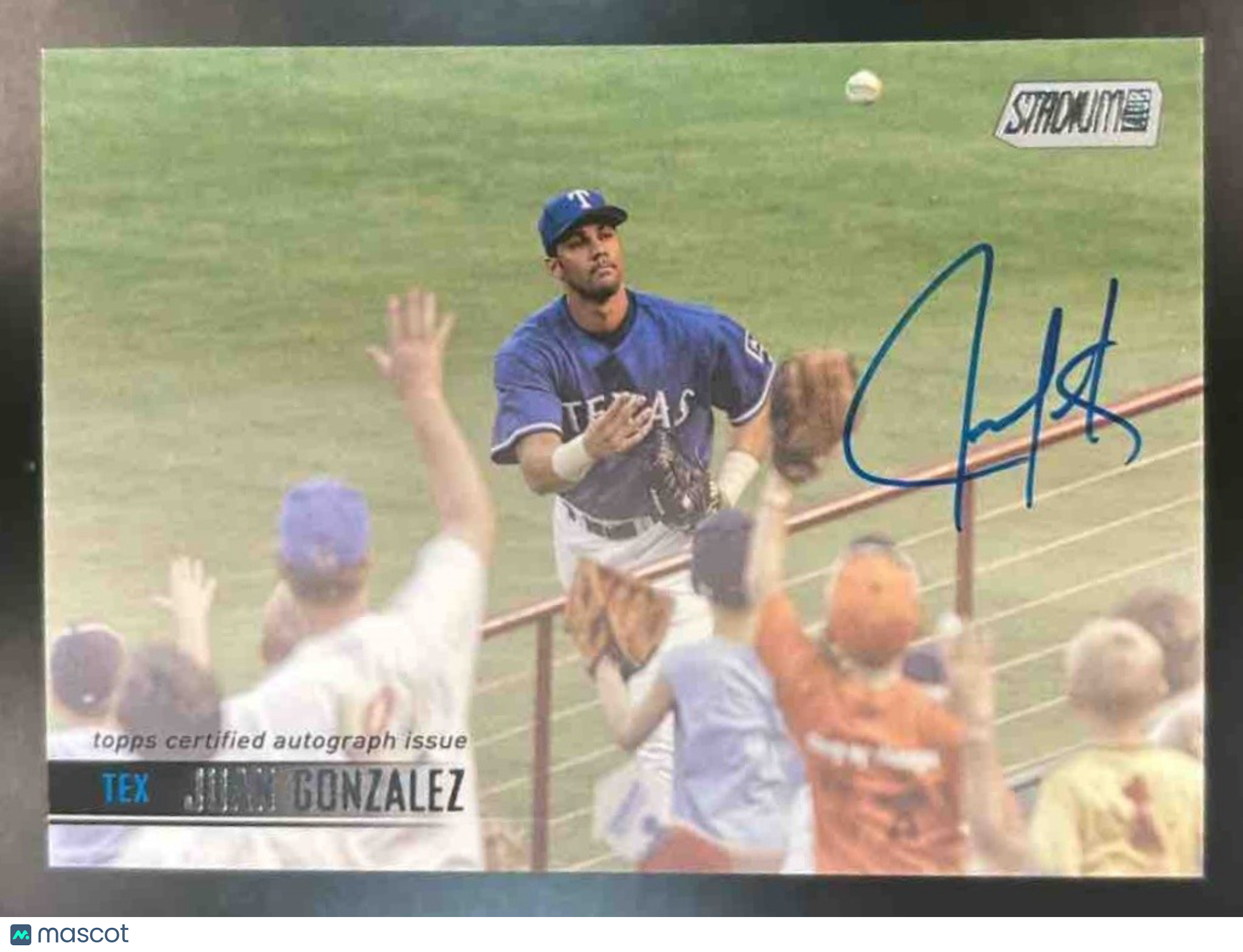 2021 Topps Stadium Club Juan Gonzalez Auto #SCBA-JG Texas Rangers - Sports Cards