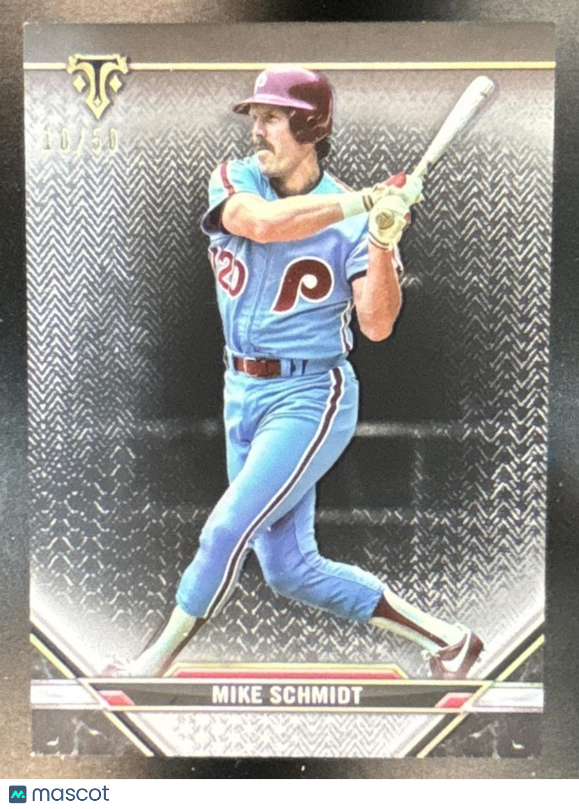 2021 Topps Triple Threads Mike Schmidt Onyx /50 #97 Philadelphia Phillies - Sports Cards