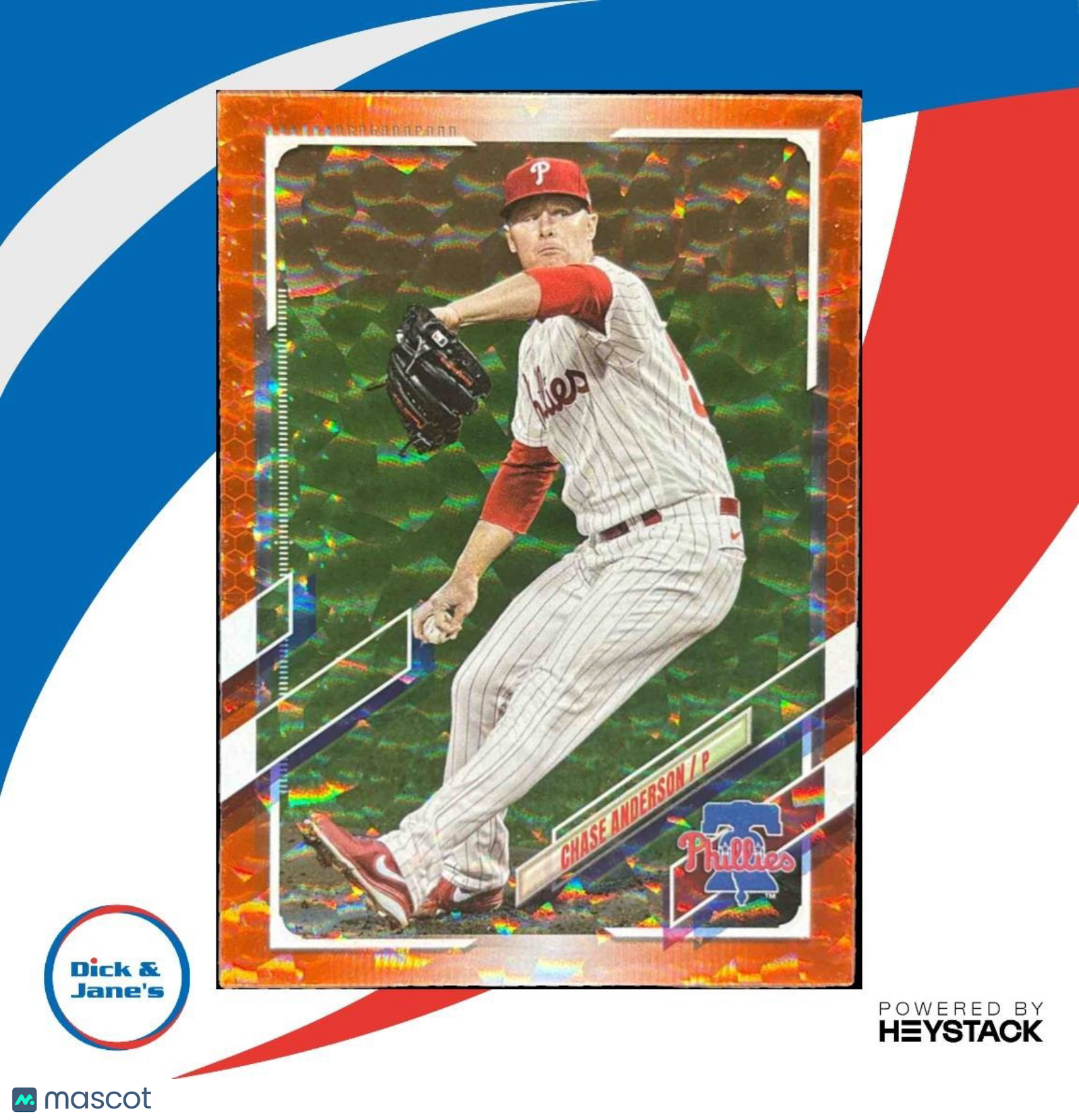 2021 Topps Update Chase Anderson Orange Foilboard /299 #US19 Phillies - Sports Cards