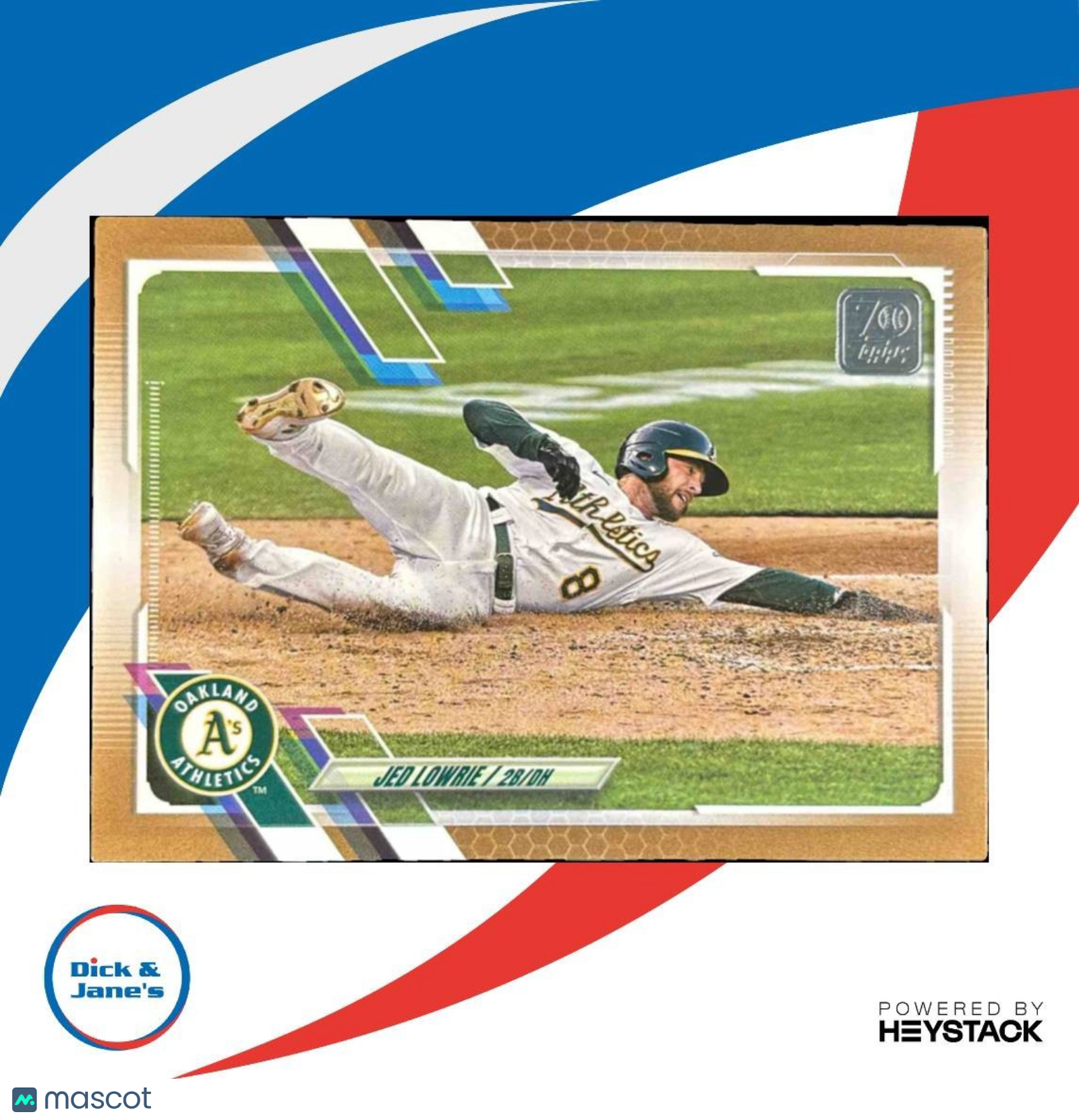 2021 Topps Update Jed Lowrie Gold /2021 #US78 Oakland Athletics - Sports Cards