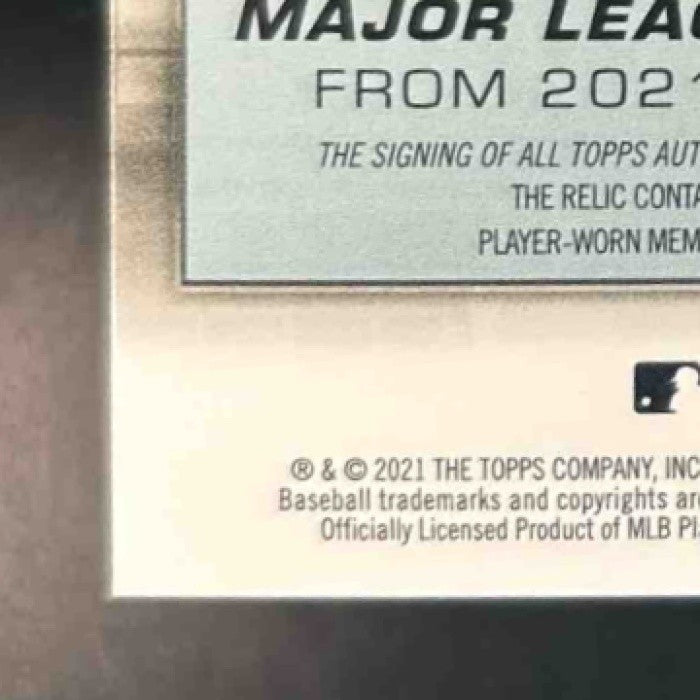 2021 Topps Vladimir Guerrero Jr. Major League Material Auto /50 MEM Blue Jays - Sports Cards