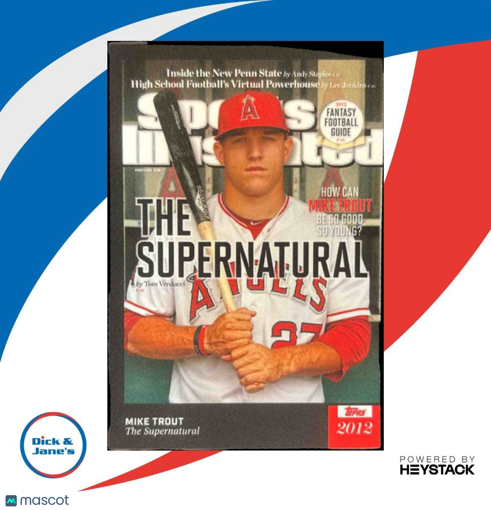2021 Topps x Sports Illustrated Mike Trout #1 Los Angeles Angels - Sports Cards
