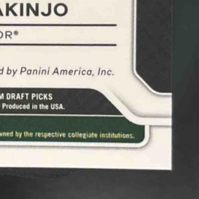 2022-23 Prizm Draft Picks James Akinjo Sensational Signatures Green Auto Bears - Sports Cards