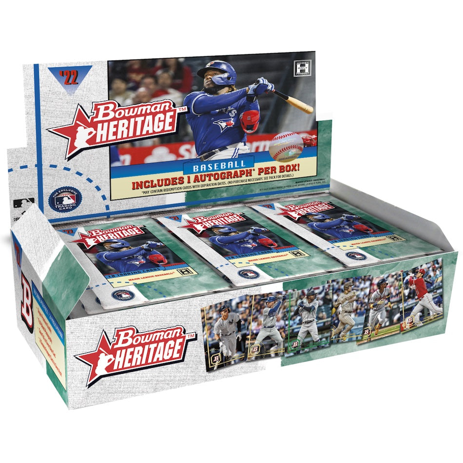 2022 Bowman Heritage Baseball - Hobby Box (1 Auto/Box)
