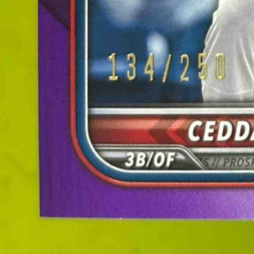 2022 Bowman Ceddanne Rafaela Prospects Purple 134/250 #BP-61 Boston Red Sox - Sports Cards