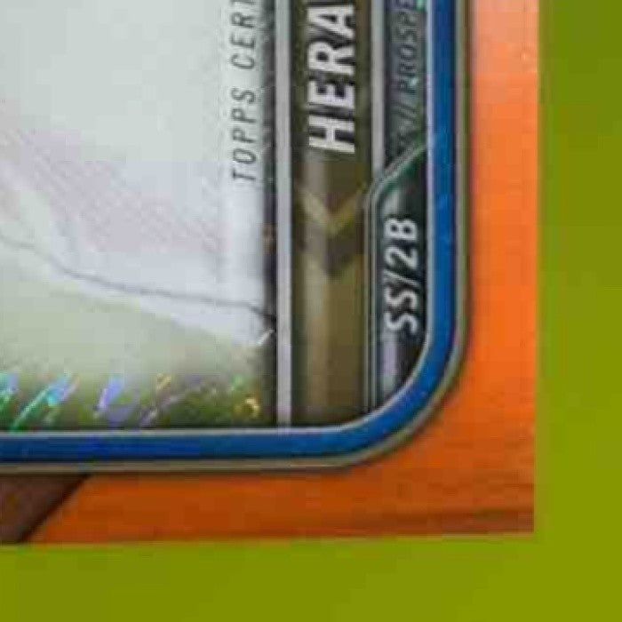 2022 Bowman Chrome Herard Gonzalez Auto Orange Shimmer /25 1st Prospect Royals - Sports Cards