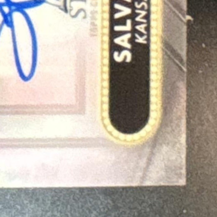 2022 Bowman Sterling Salvador Perez Signage Auto /99 #SSA-SPZ Kansas City Royals - Sports Cards