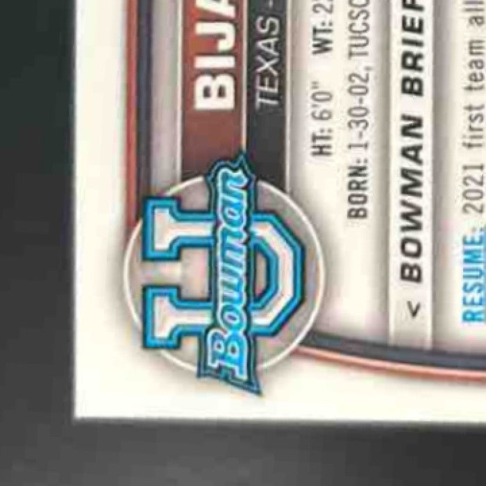 2022 Bowman University Chrome Bijan Robinson Green Shimmer /99 #70 RC Longhorns - Sports Cards