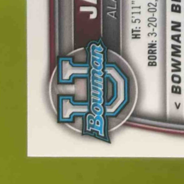 2022 Bowman University Chrome Jahmyr Gibbs Prospect Auto #82 RC Crimson Tide - Sports Cards